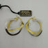 Orecchini oro 18 kt Donna doppio cerchio 2 colori 3,50 gr | Gioiellitosti.it